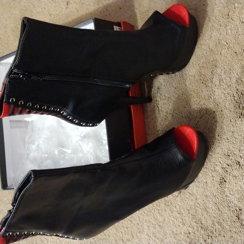 Stiletto High Heels Corset Shoes 6 Inch Heels